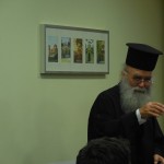 Ο π. Αστέριος κατα την διάρκεια της ομιλίας...